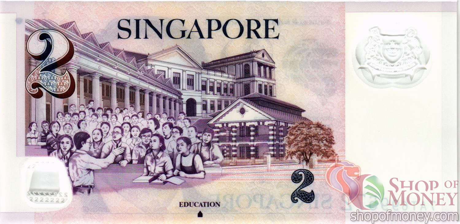 СИНГАПУР 2 ДОЛЛАРА мини 2