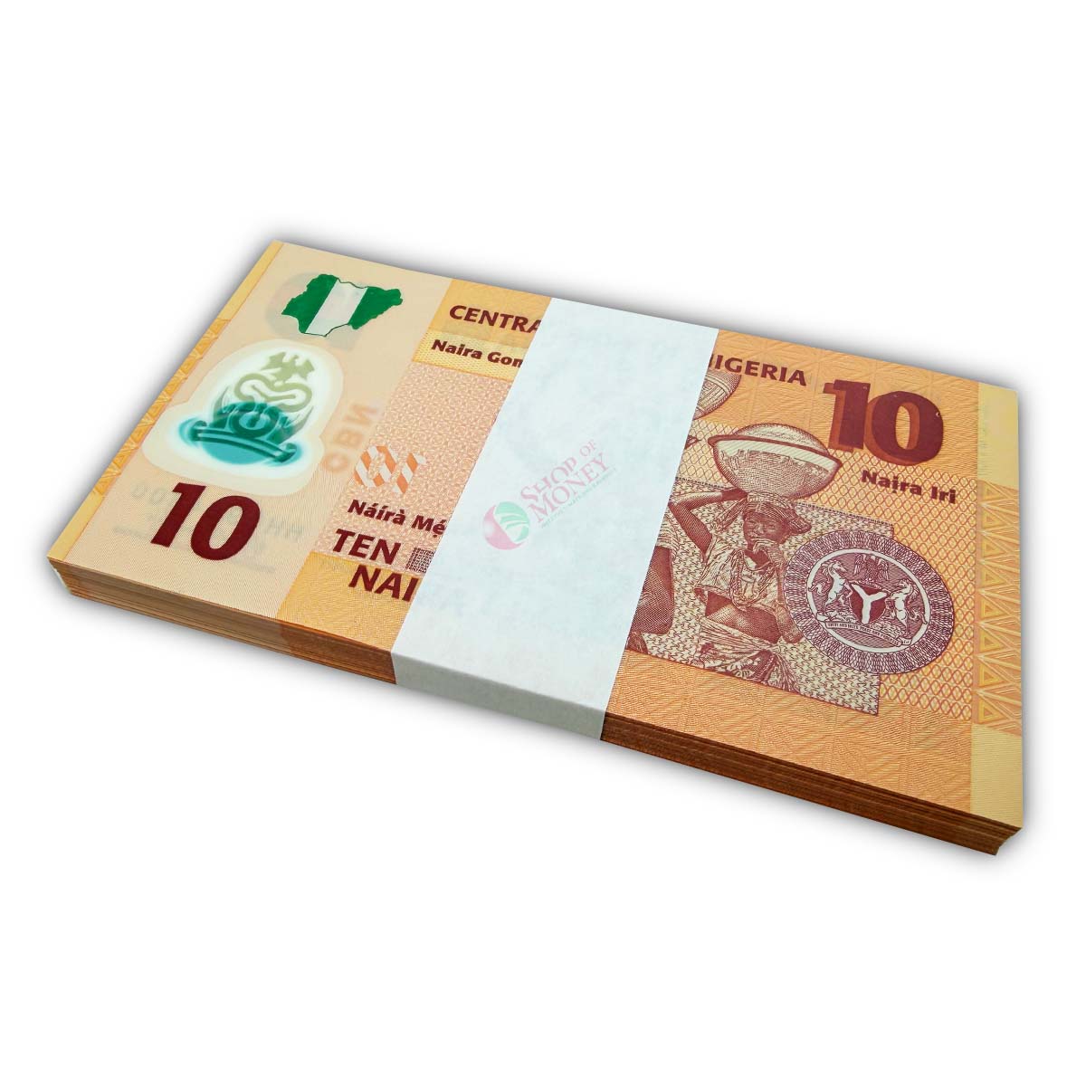 НИГЕРИЯ 10 НАЙРА (100 БАНКНОТ) мини 2