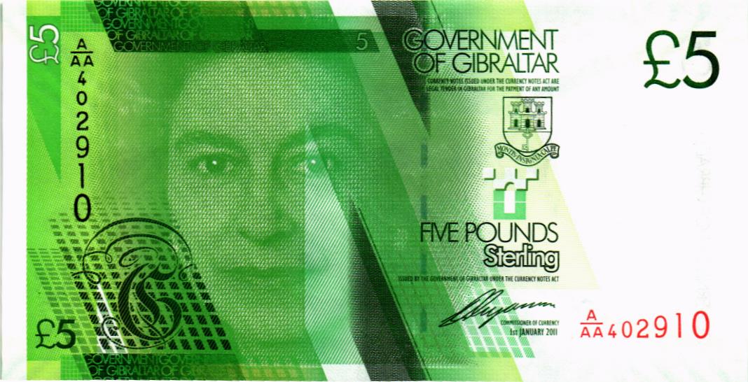 ГИБРАЛТАР 5 ФУНТОВ (-AA-)