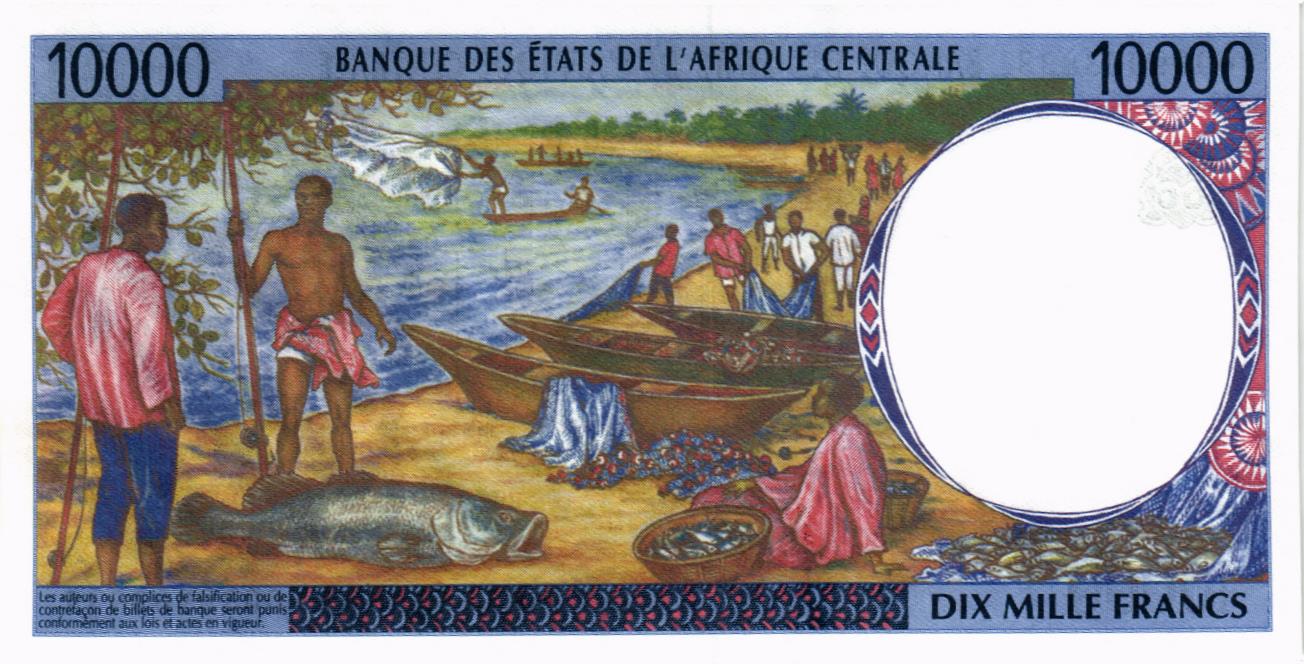CAS - ГАБОН 10000 ФРАНКОВ (L) мини 2
