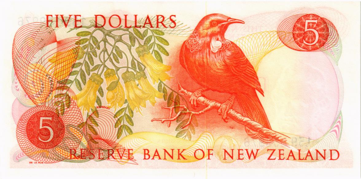 НОВАЯ ЗЕЛАНДИЯ 5 ДОЛЛАРОВ мини 2