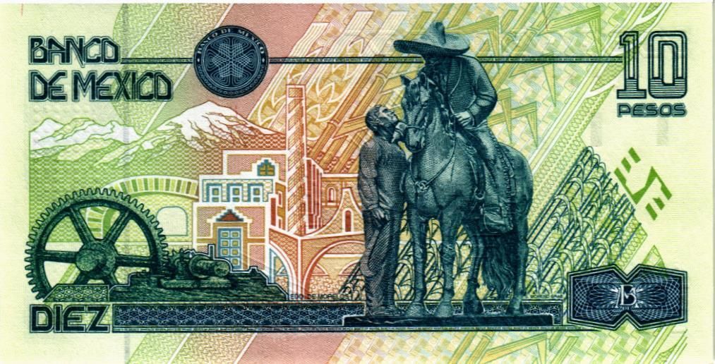 МЕКСИКА 10 ПЕСО (AD) мини 2