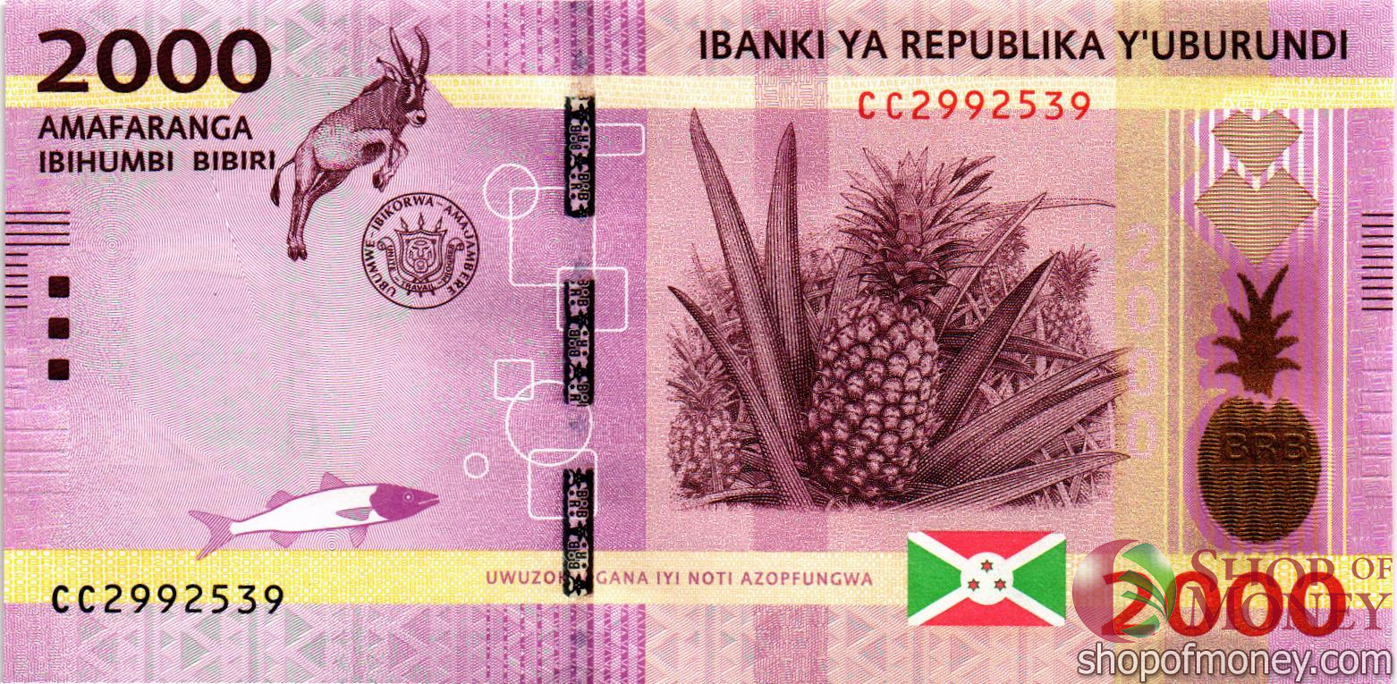 БУРУНДИ 2000 ФРАНКОВ мини 1