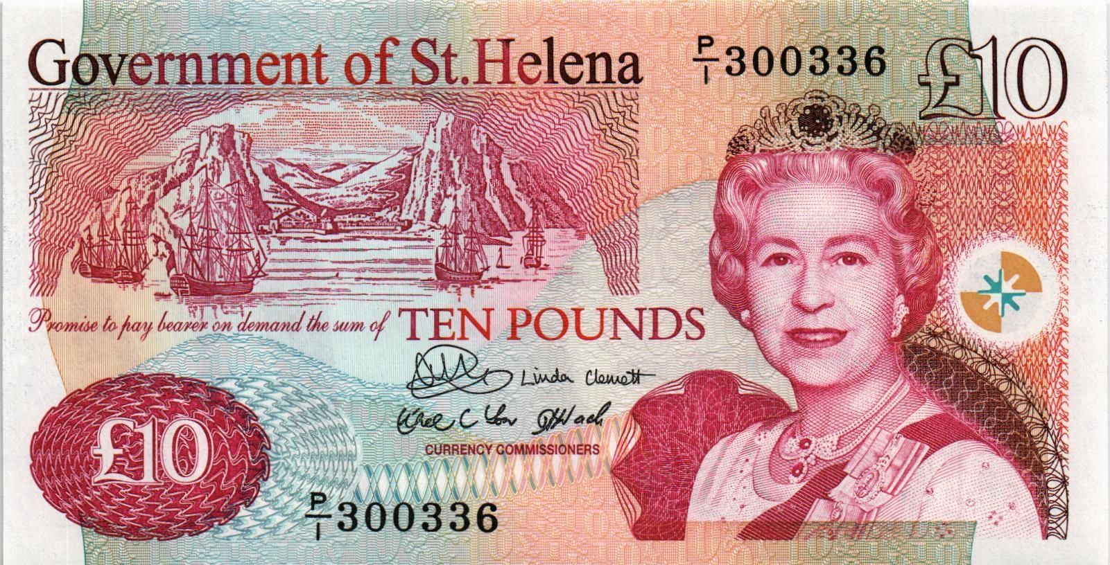 ОСТРОВ СВЯТОЙ ЕЛЕНЫ 10 ФУНТОВ