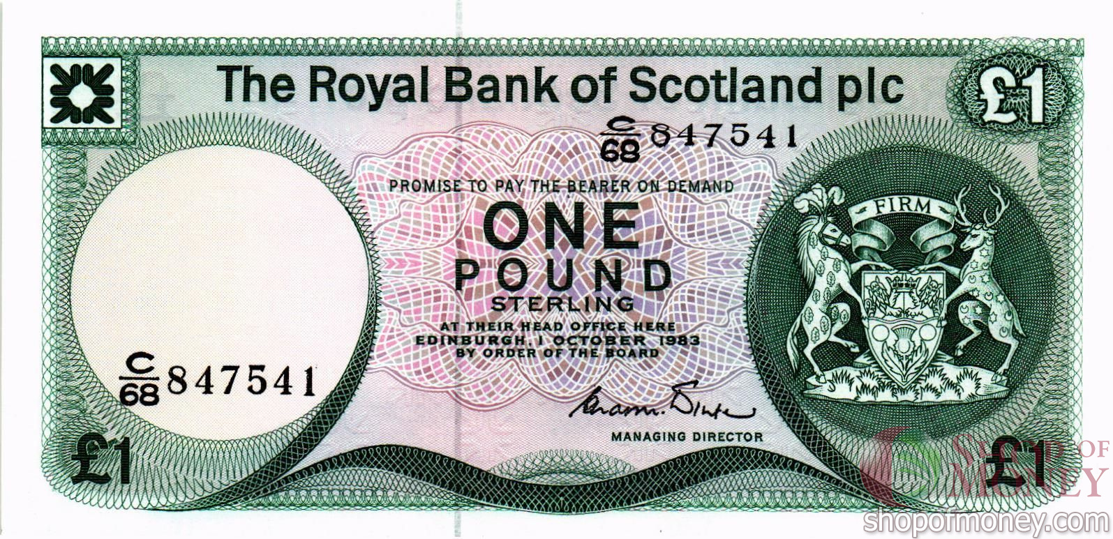 ШОТЛАНДИЯ 1 ФУНТ мини 1