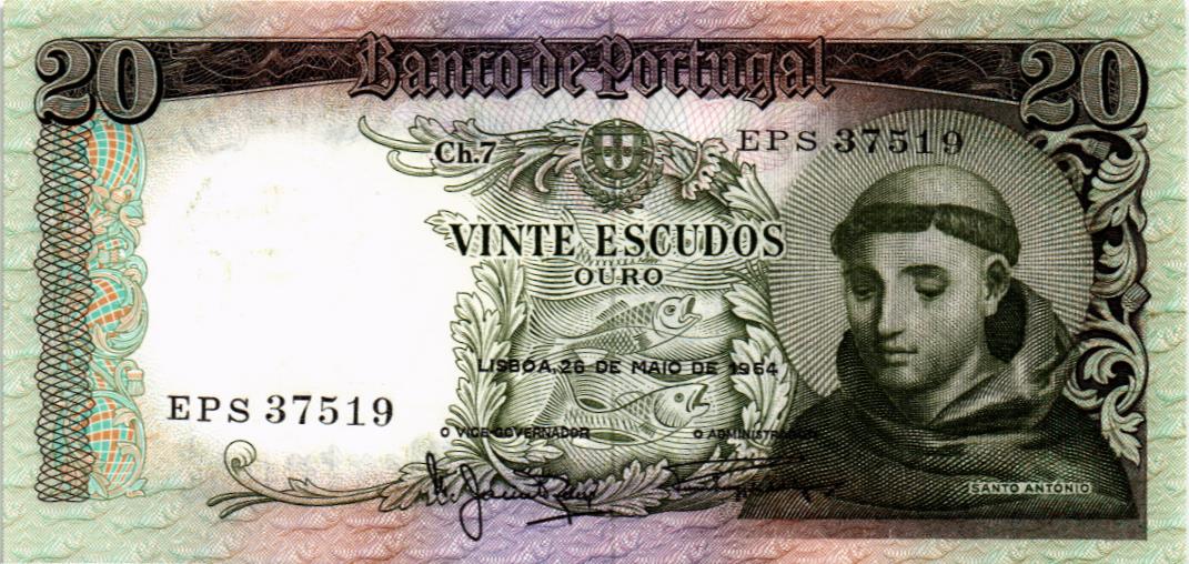 ПОРТУГАЛИЯ 20 ЭСКУДО мини 1