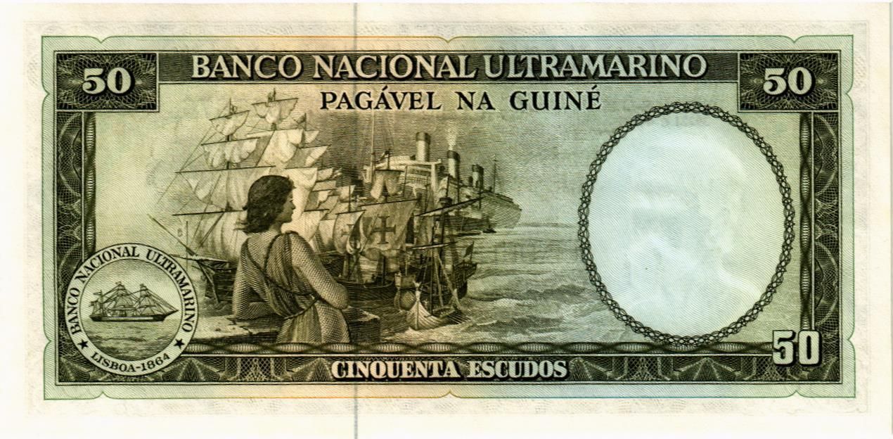 ПОРТУГАЛИЯ 50 ЭСКУДО (ПОРТУГАЛЬСКАЯ ГВИНЕЯ) мини 2