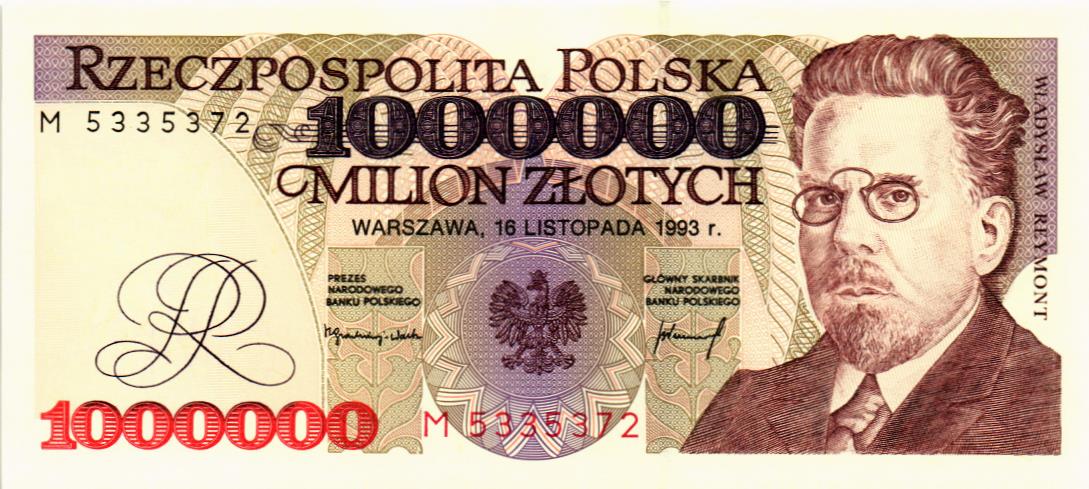 ПОЛЬША 1000000 ЗЛОТЫХ мини 1
