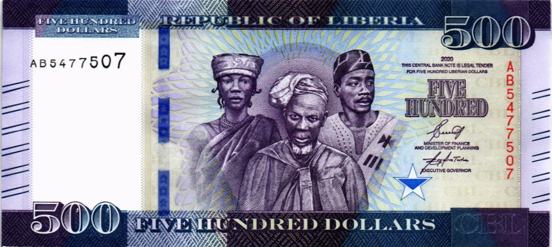 ЛИБЕРИЯ 500 ДОЛЛАРОВ