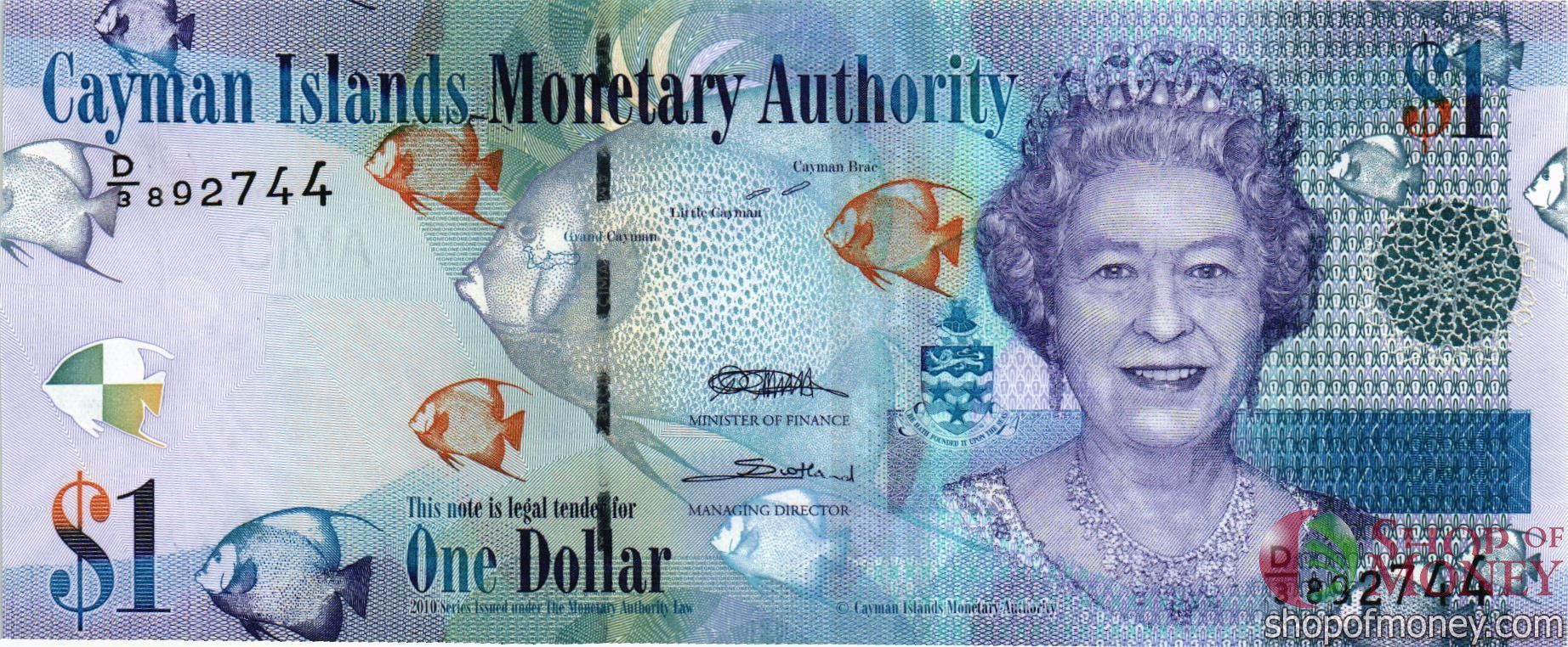 КАЙМАНОВЫ ОСТРОВА 1 ДОЛЛАР