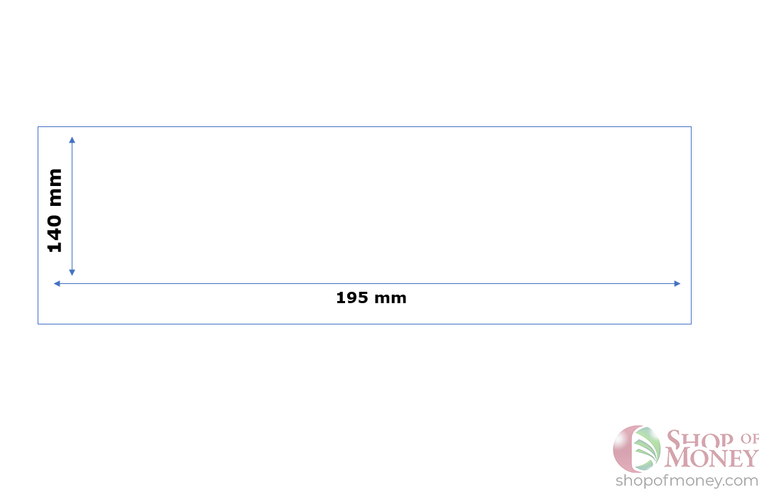 ХОЛДЕР ДЛЯ БАНКНОТ (140 mm x 195 mm) - 100 шт мини 3