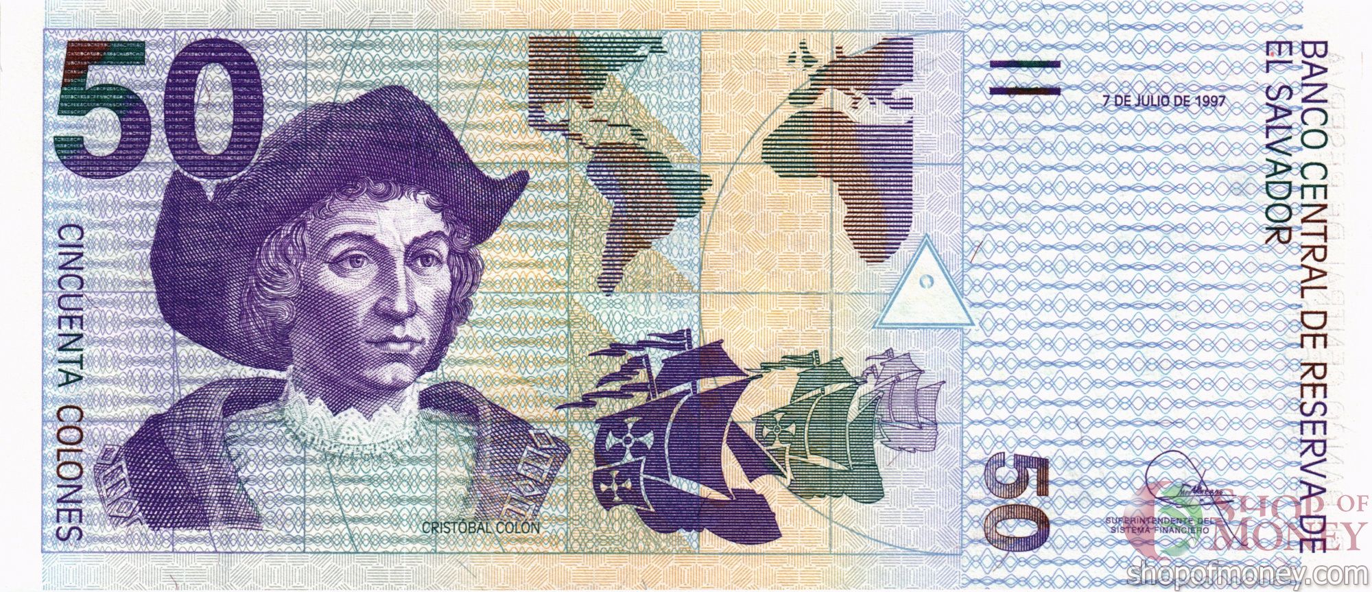 САЛЬВАДОР 50 КОЛОН мини 1