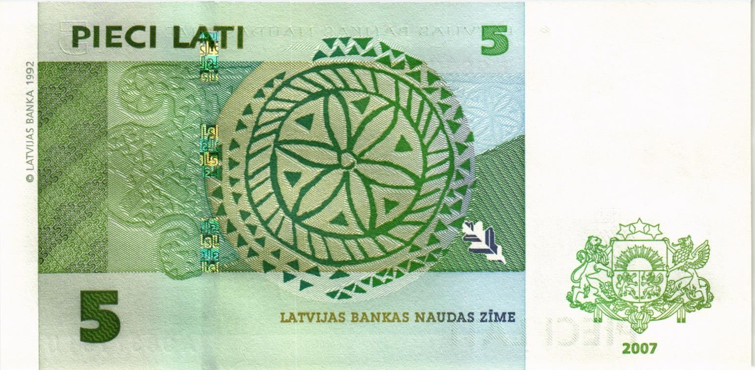 ЛАТВИЯ 5 ЛАТ мини 2