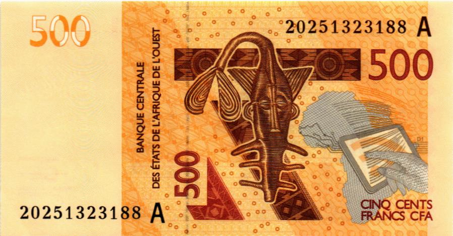 WAS - КОТ-Д'ИВУАР 500 ФРАНКОВ (A) мини 1