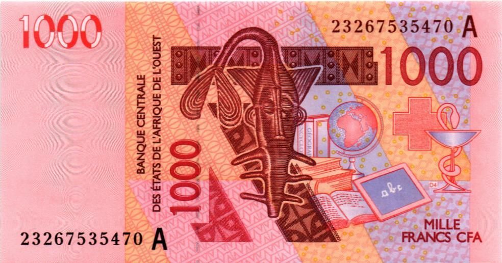 WAS - КОТ-Д'ИВУАР 1000 ФРАНКОВ (A) мини 1