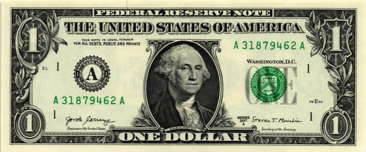 США 1 ДОЛЛАР (A - БОСТОН)