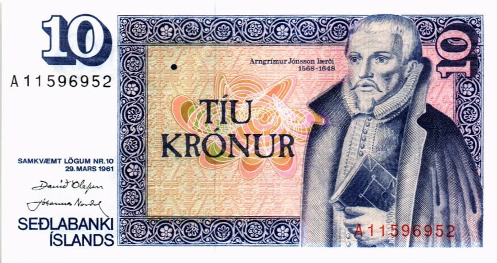 ИСЛАНДИЯ 10 КРОН