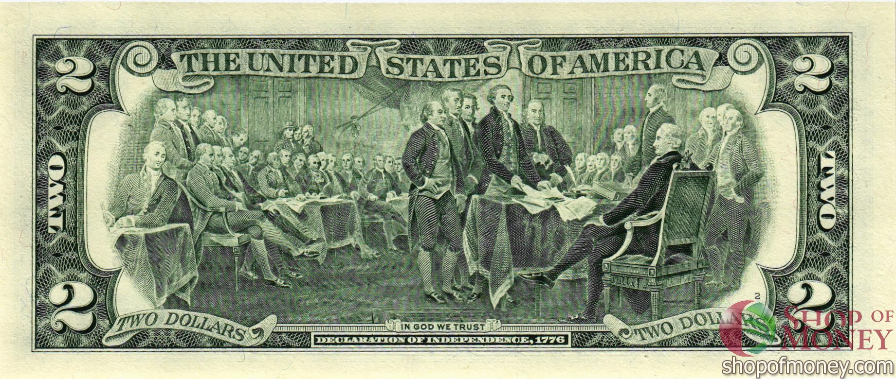 США 2 ДОЛЛАРА (F-Атланта) мини 2