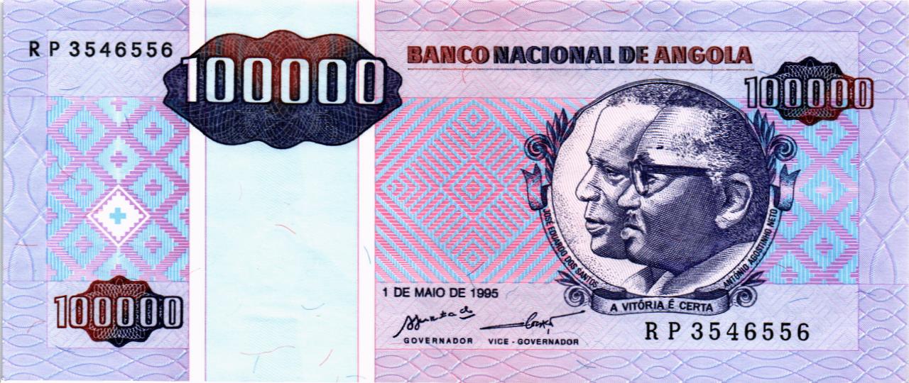 АНГОЛА 100000 КВАНЗА мини 1