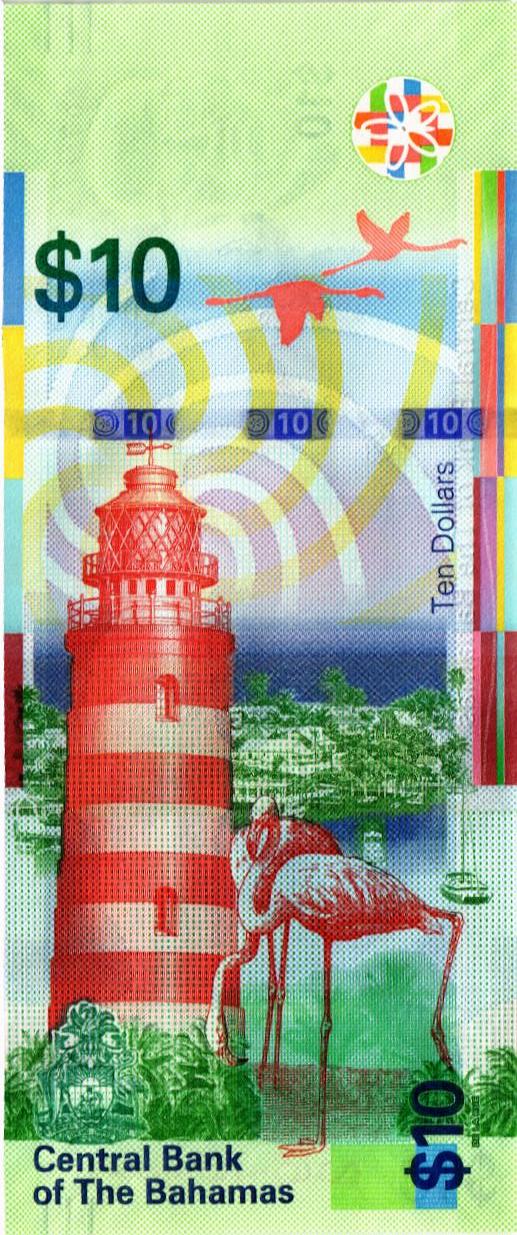БАГАМСКИЕ ОСТРОВА 10 ДОЛЛАРОВ мини 2