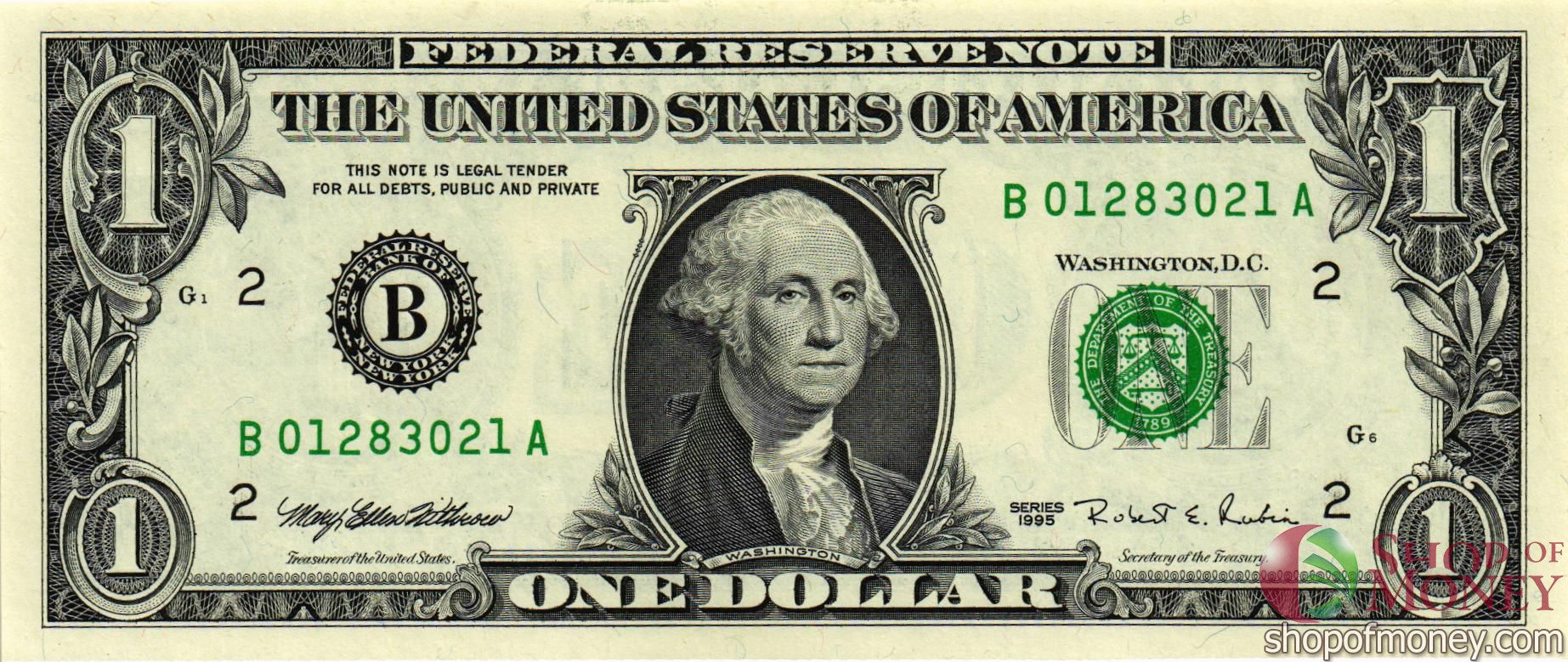 США 1 ДОЛЛАР (B-Нью-Йорк) мини 1