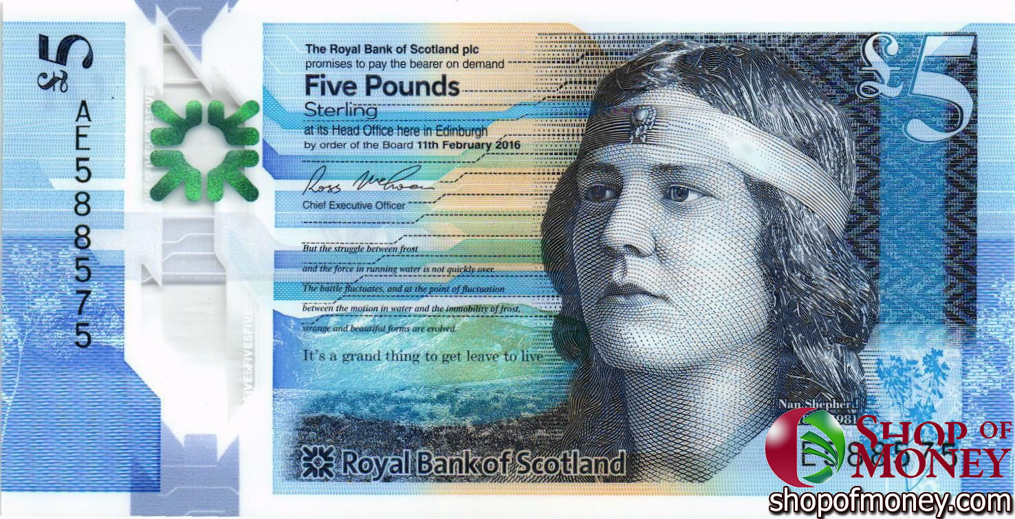 ШОТЛАНДИЯ 5 ФУНТОВ