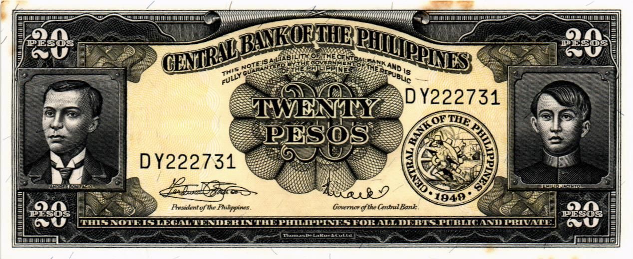 ФИЛИППИНЫ 20 ПЕСО мини 1