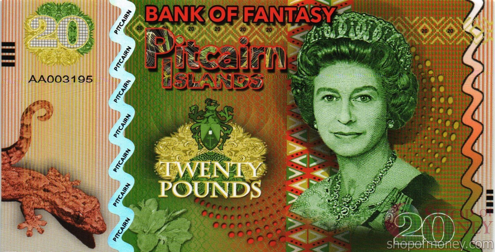ОСТРОВА ПИТКЭРН 20 ФУНТОВ мини 1