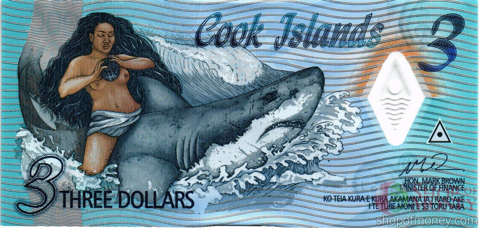 ОСТРОВА КУКА 3 ДОЛЛАРА мини 1