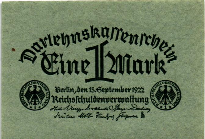 ГЕРМАНИЯ 1 МАРКА