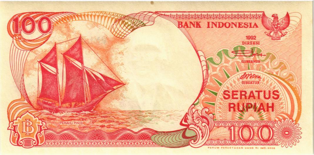 ИНДОНЕЗИЯ 100 РУПИЙ мини 2