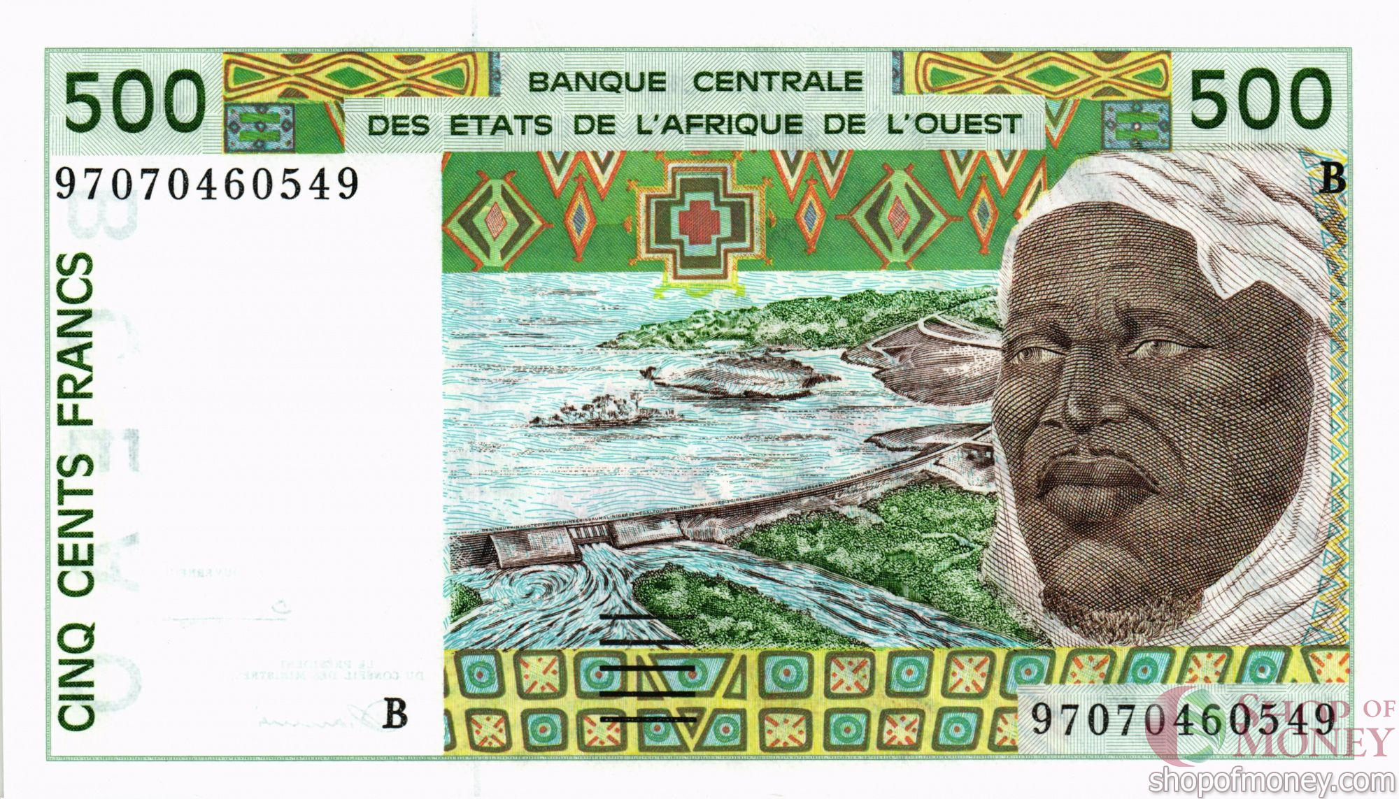 БЕНИН 500 ФРАНКОВ мини 1