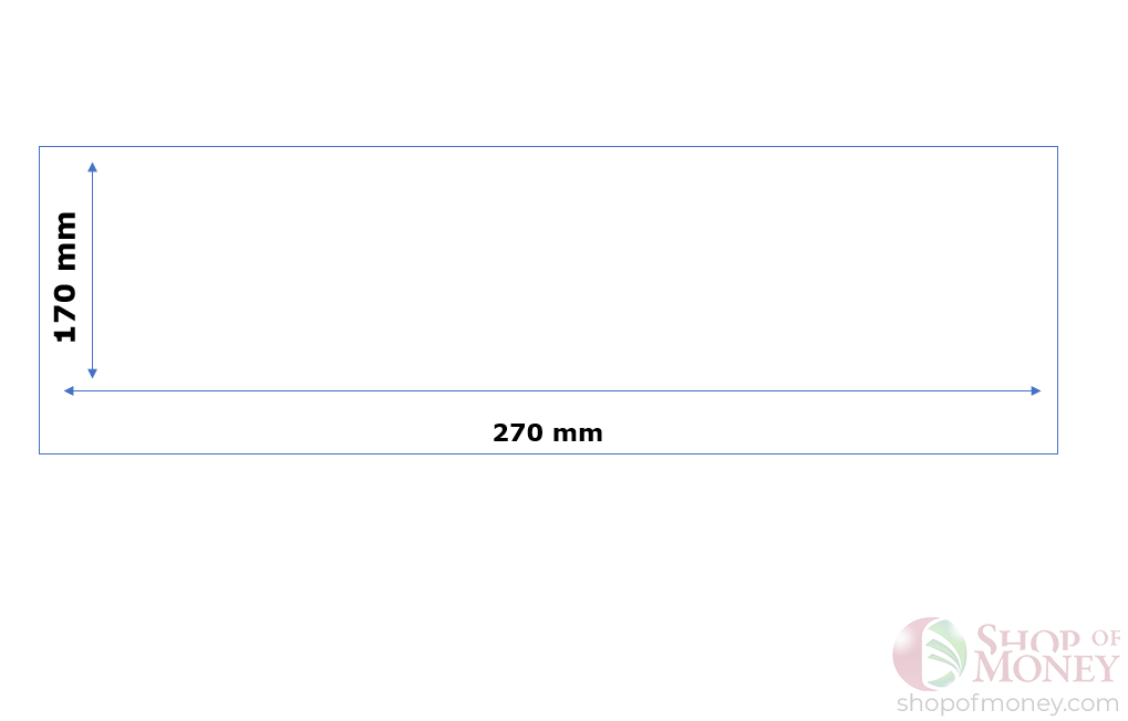 ХОЛДЕР ДЛЯ БАНКНОТ (170 mm x 270 mm) - 100 шт мини 3