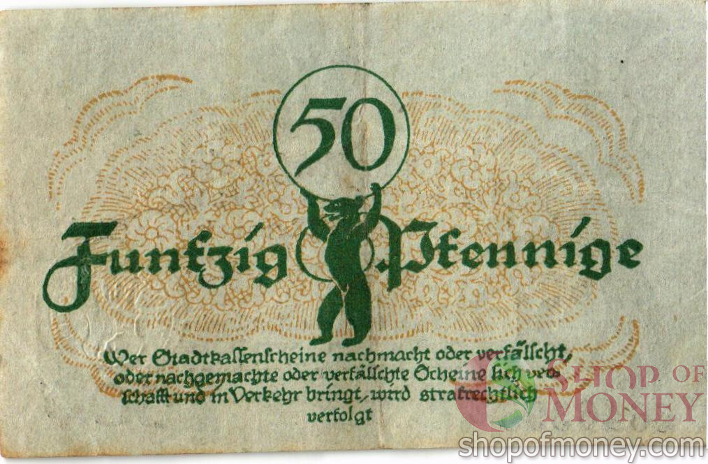 ГЕРМАНИЯ 50 ПФЕННИГОВ (НОТГЕЛЬД) мини 2