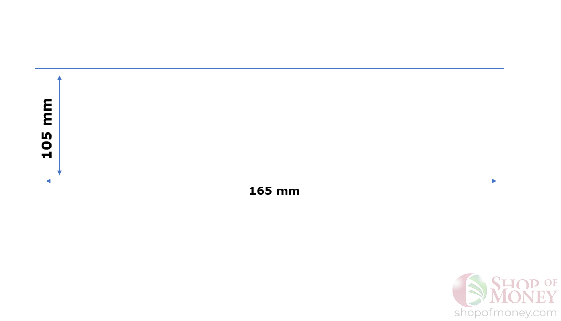 ХОЛДЕР ДЛЯ БАНКНОТ (105 mm x 165 mm) - 100 шт мини 3