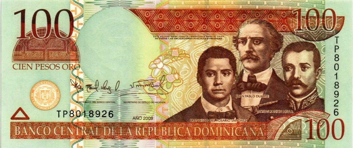ДОМИНИКАНСКАЯ РЕСПУБЛИКА 100 ПЕСО мини 1