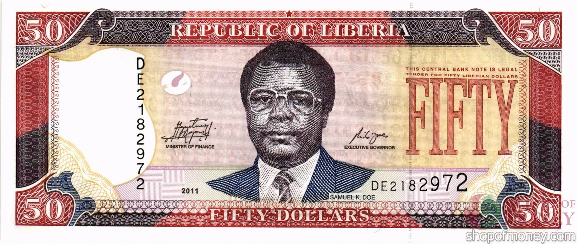 ЛИБЕРИЯ 50 ДОЛЛАРОВ мини 1