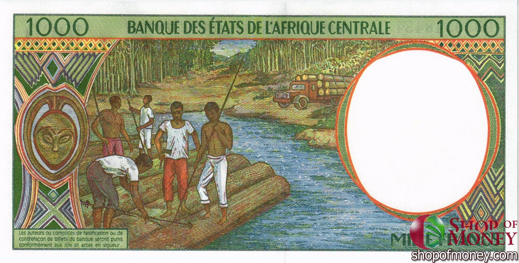 ГАБОН 1000 ФРАНКОВ мини 2
