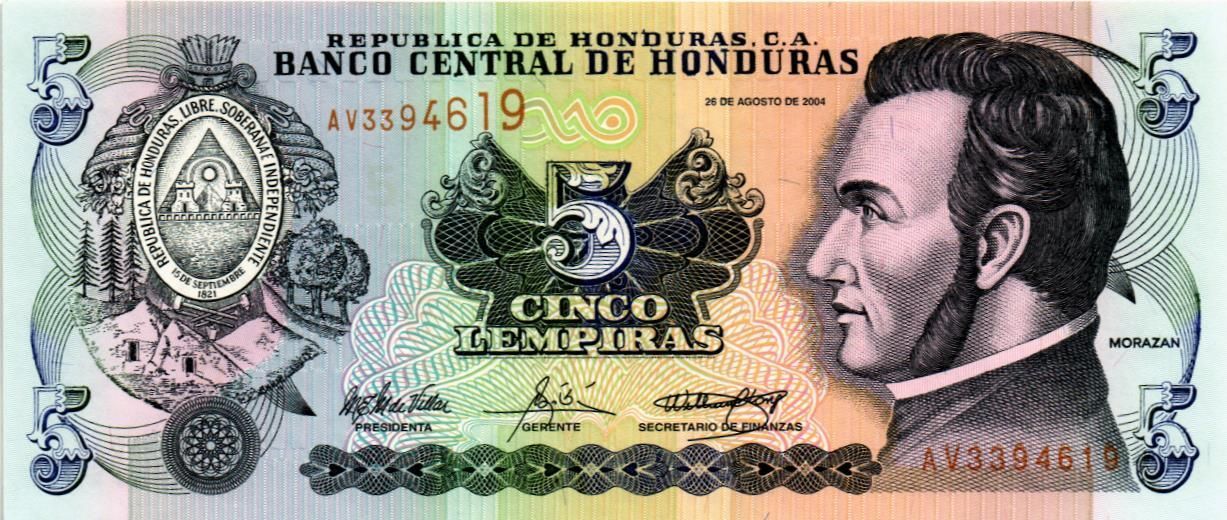 ГОНДУРАС 5 ЛЕМПИР мини 1