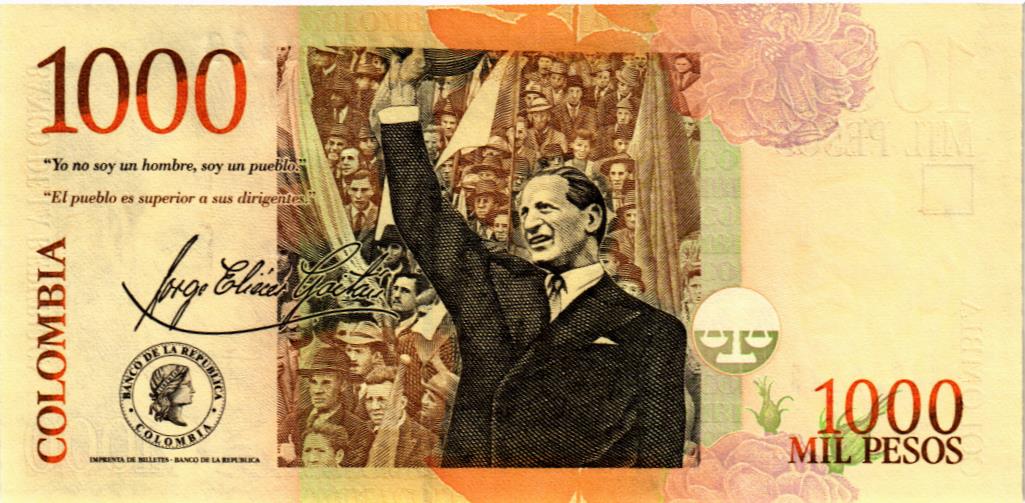 КОЛУМБИЯ 1000 ПЕСО (02.08.2016) мини 2