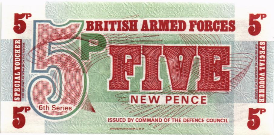ВЕЛИКОБРИТАНИЯ / АНГЛИЯ 5 ПЕНСОВ (БРИТАНСКАЯ АРМИЯ) мини 1