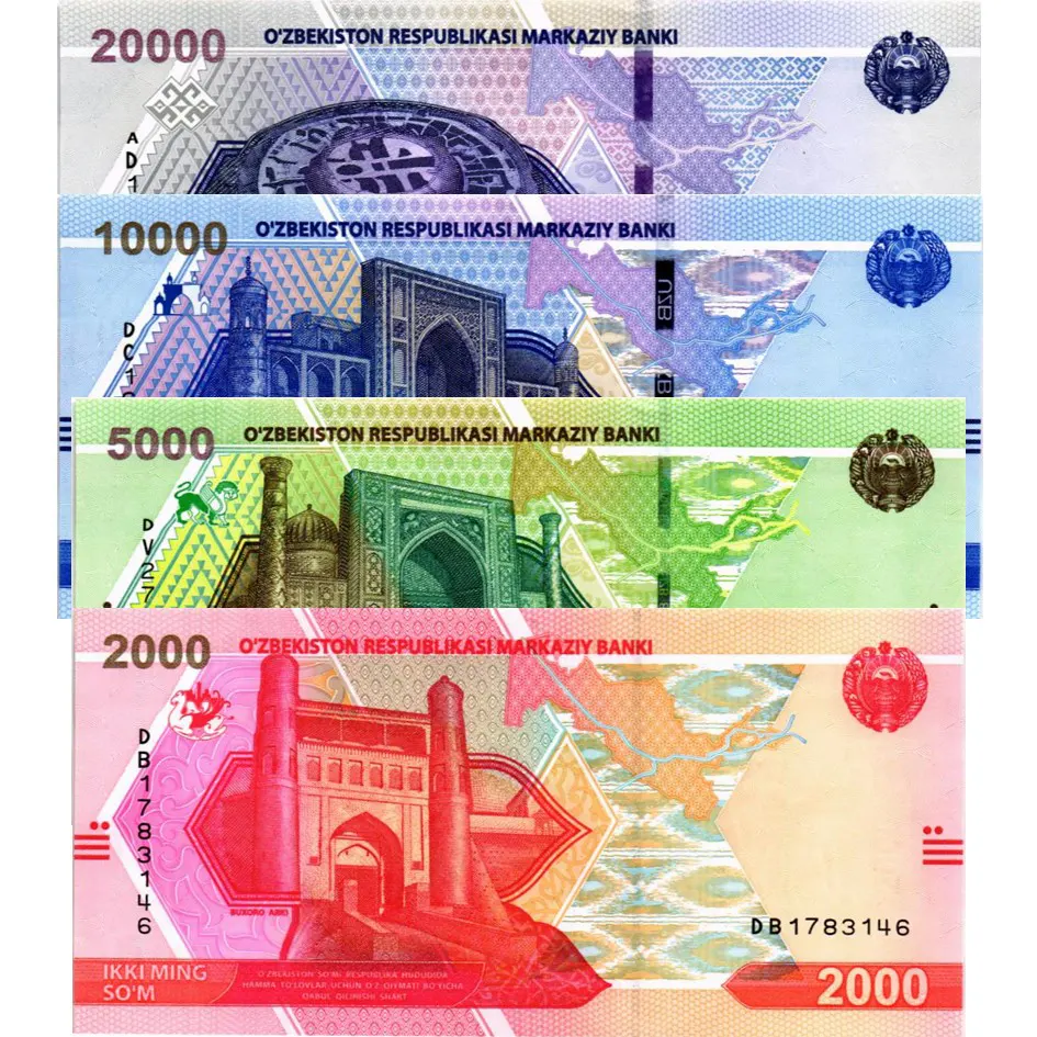 УЗБЕКИСТАН 2000 5000 10000 20000 СУМ мини 1