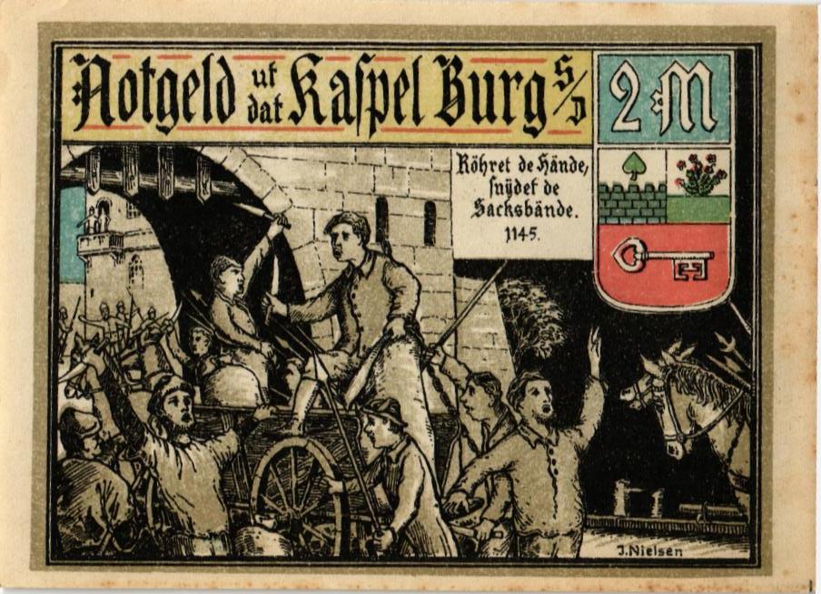 ГЕРМАНИЯ 2 МАРКИ (НОТГЕЛЬД) мини 2