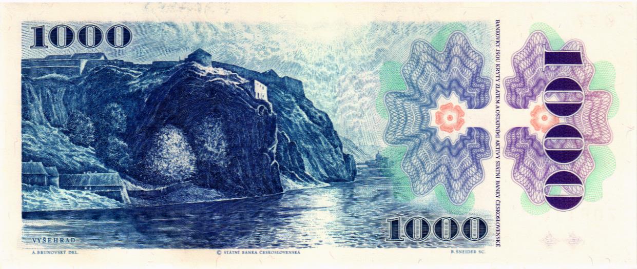 ЧЕХОСЛОВАКИЯ 1000 КРОН мини 2