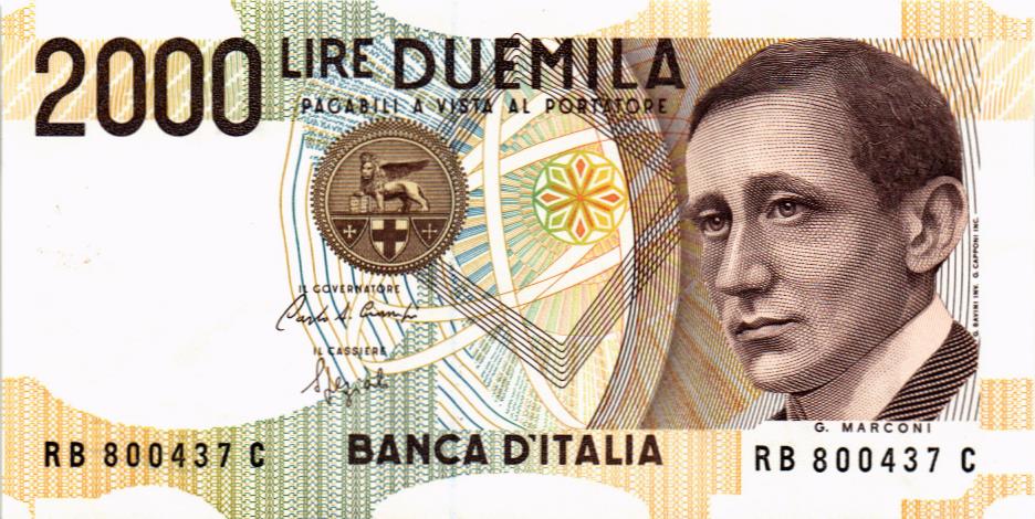 ИТАЛИЯ 2000 ЛИР