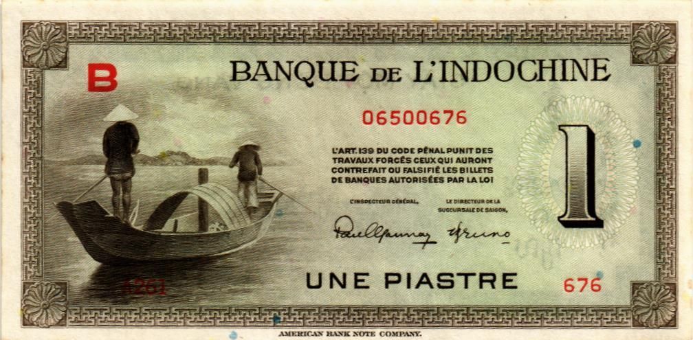 ФРАНЦУЗСКИЙ ИНДОКИТАЙ 1 ПИАСТР