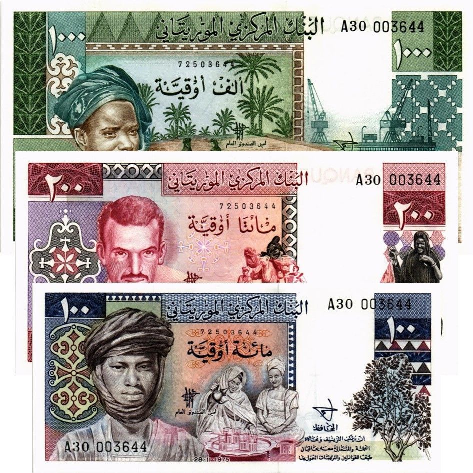 МАВРИТАНИЯ НАБОР 100 200 1000 УГИЙ