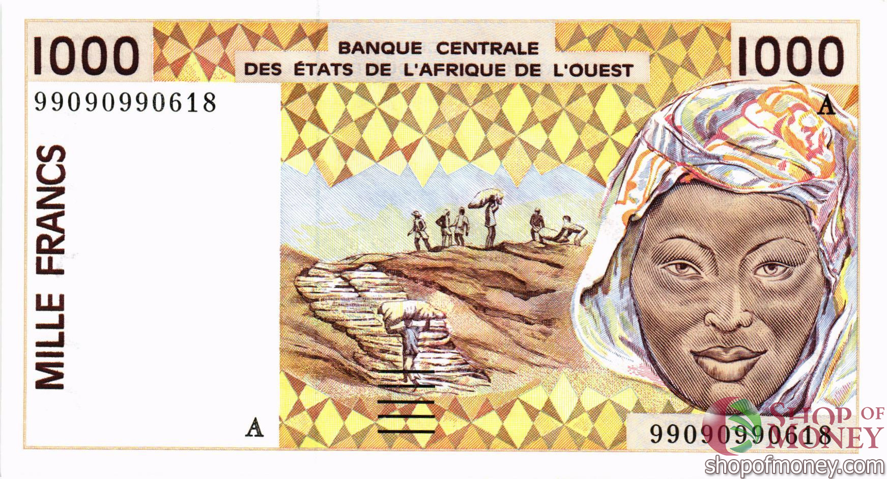 КОТ-Д'ИВУАР 1000 ФРАНКОВ