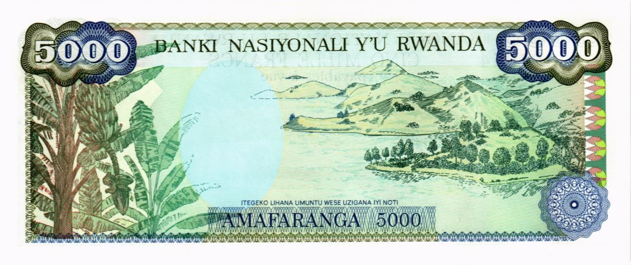 РУАНДА 5000 ФРАНКОВ мини 2