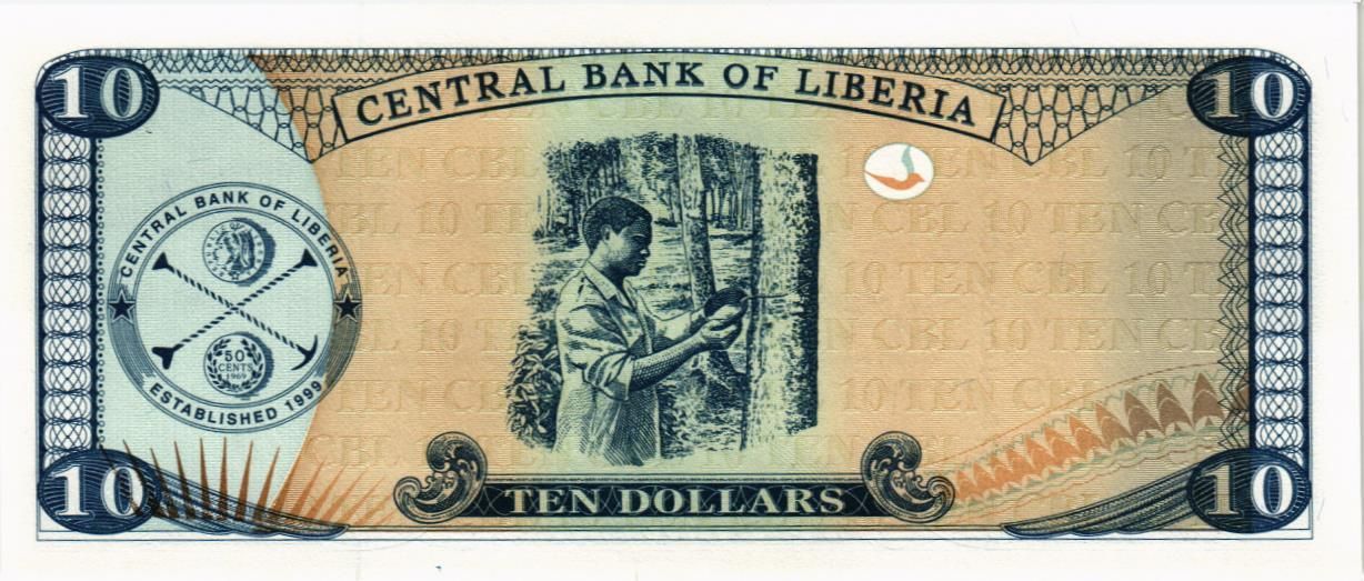 ЛИБЕРИЯ 10 ДОЛЛАРОВ мини 2